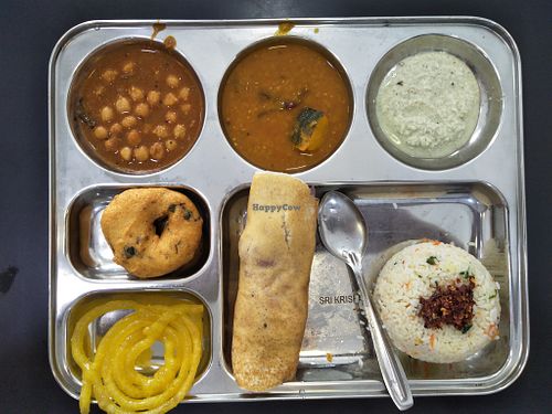 Lunch set at Sri Krishna Dosai in Kandy