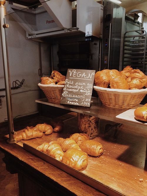 Some vegan pastries  at Boulangerie Woerlé in Strasbourg
