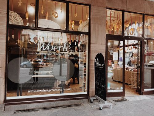 Shop window at Boulangerie Woerlé in Strasbourg