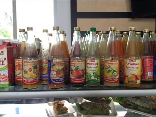 wonderful and tasty juices :) at SaporiBio in Lugano