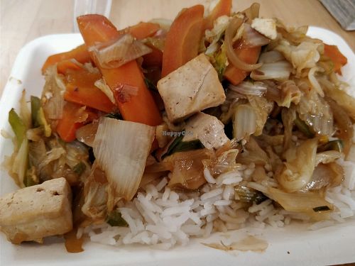 tofu Chinese rice at SaporiBio in Lugano