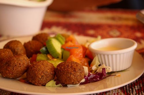 falafel at Red Cave  in Wadi Musa