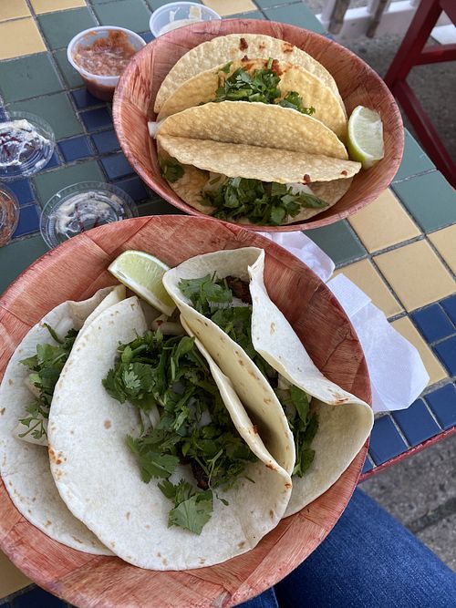 Delicious vegan tacos  at Texicana Grill in Bellmore