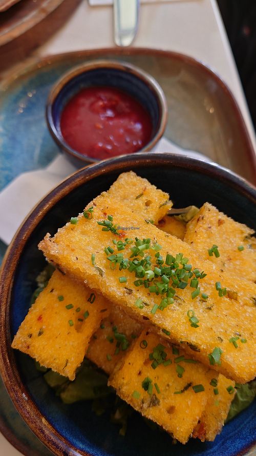 Polenta was amazing (but 5 pieces for 8£?) at The Chubby Cherub in Belfast