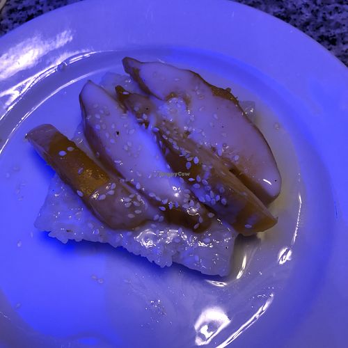 Mango sticky rice  at Thai Bamboo in Coeur D Alene