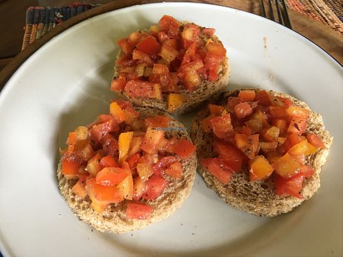 Bruschetta  at Cafe Durga in Unawatuna