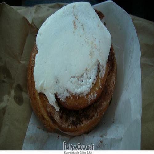 Cinnamon Bun from Sugar Plum Vegan Cafe at Garden to Grill in Sacramento