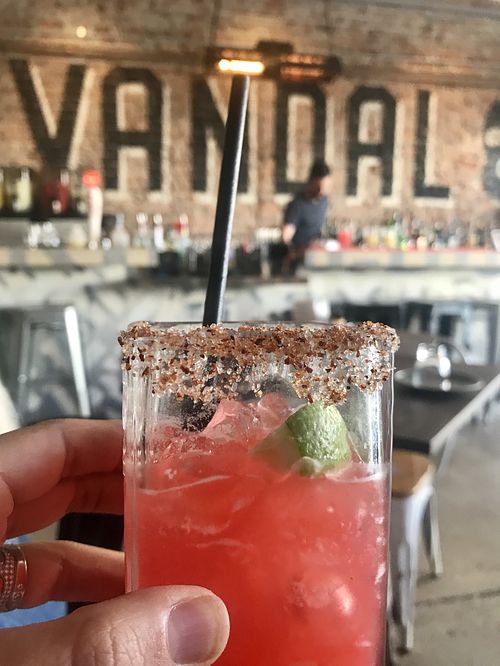 Blood orange margarita  at Vandal in Newtown