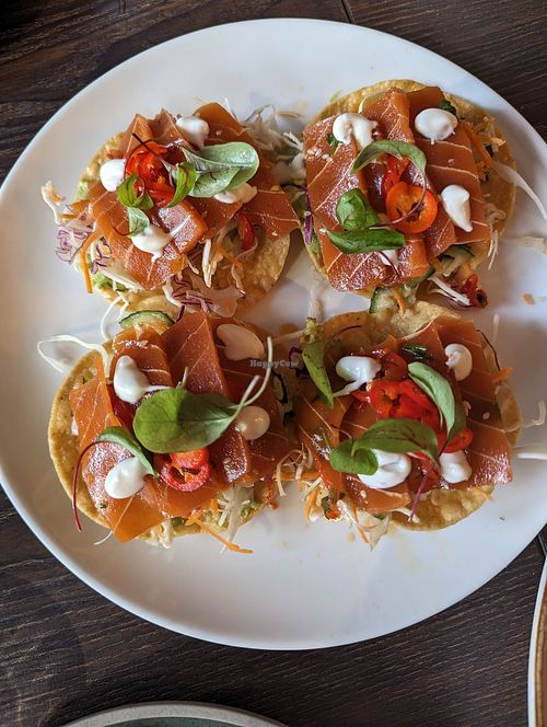 Ceviche tostadas at Vandal in Newtown