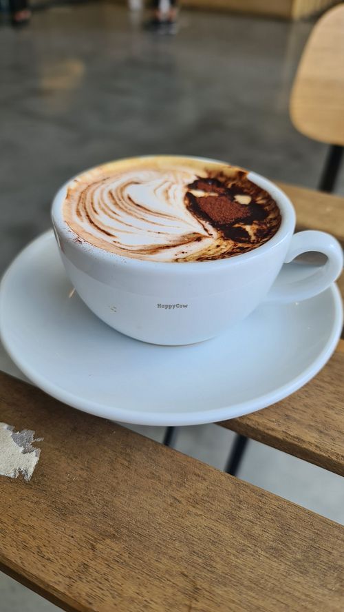 Almond milk cap at Staple in Altona