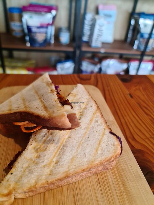 Katsu chicken Santa, toasted at Staple in Altona