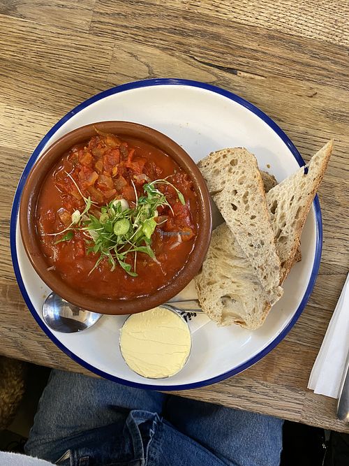 vegan shakshuka  at Fitzbillies - Trumpington in Cambridge