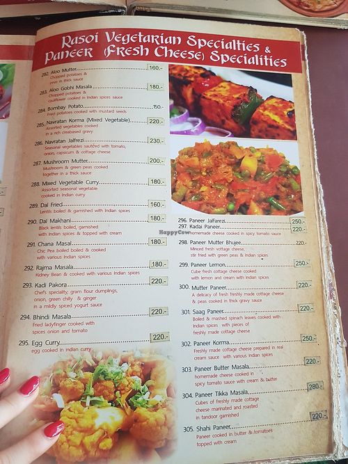 Menu at Rasoi Magic in Ao Nang