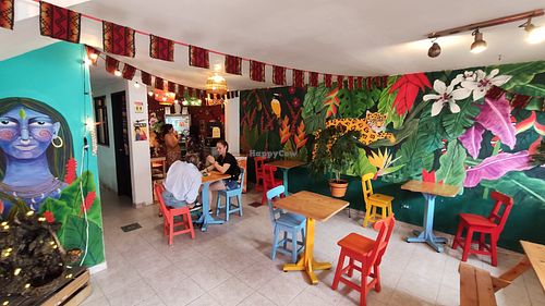 Interior del comedor principal at Madreselva in Bogota