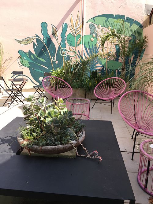 Patio / outdoor seating  at Matcha Point in Buenos Aires