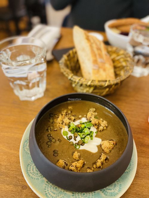 Amazing lentil soup   at Dis Leur in Bordeaux