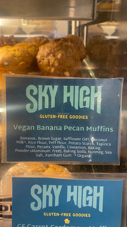 Vegan banana pecan muffins at Cowboy Coffee in Jackson