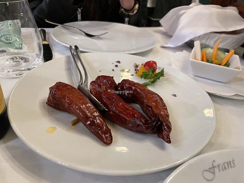Sweet stuffed Chilis   at Franš in Belgrade