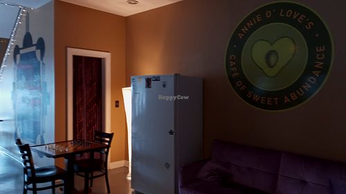 Downstairs, by the open kitchen. at Annie O Loves in Charleston