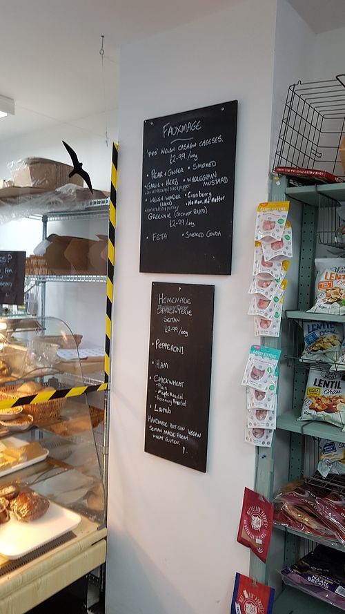Menu at Iwtopia Deli in Aberystwyth