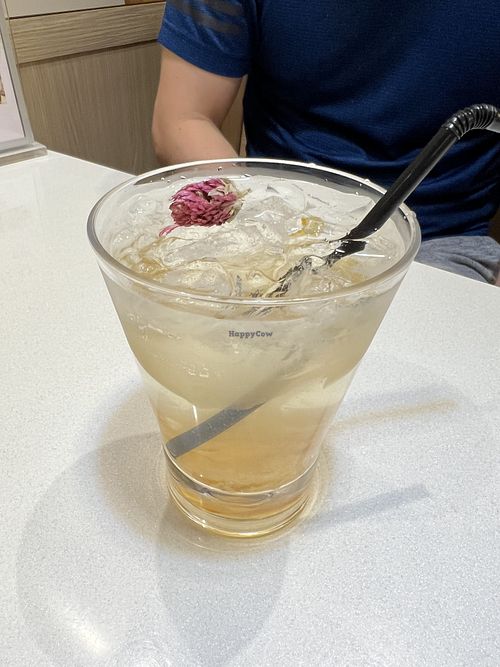 Cold yuzu drink   at Red Apple Veggie Cafe 红苹果素食 - Fortune Centre in Central Singapore