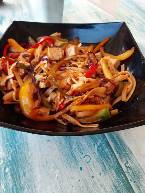 "Vegan wok" at Cafe La Mar Caleta in Lanzarote