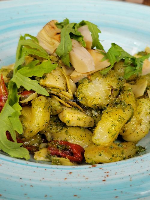 Artichoke gnocchi at Living Vino @ So Lucky Bar in Tbilisi