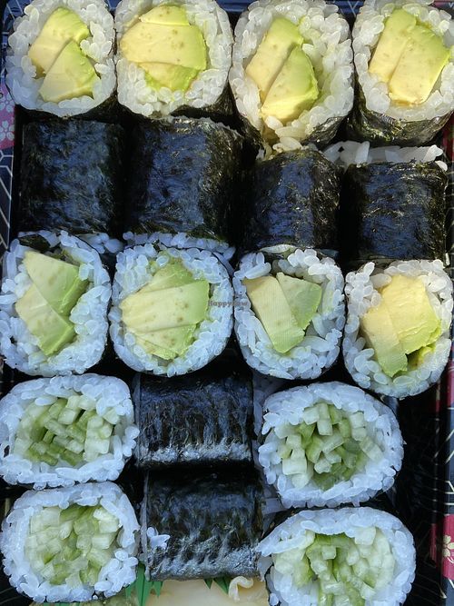 Avocado and cucumber sushi at Mr. Chef's in Stoughton