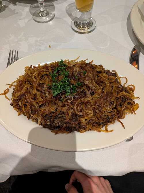 Mjadra (massive portion) at Byblos in Norwood