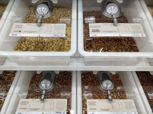Roasted peanuts and almonds at Kilogramme Eco Grocer - Great World City in Central Singapore