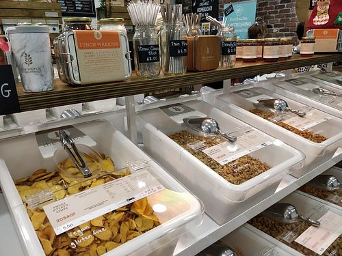Sweet potato chips, reusable straw and brush at Kilogramme Eco Grocer - Great World City in Central Singapore