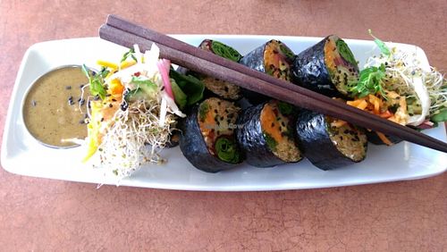 Raw sushi at La Belle Verte in Gatineau