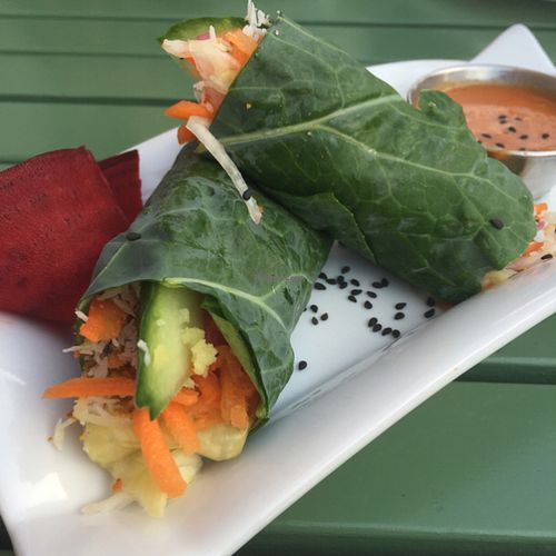 collard wraps at La Belle Verte in Gatineau
