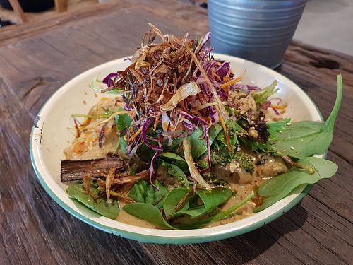 Vegan Malay noodles at Earth Walker & Co in Coledale
