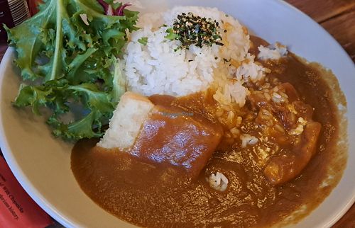 Tofu katsu & rice at Temaki in Glasgow