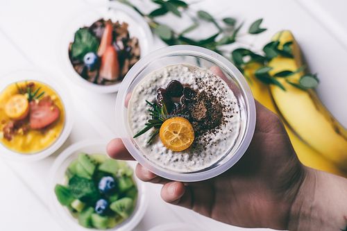 Chia puddings at NesaharBar in Irkutsk