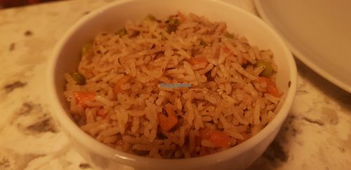 Pilau rice at Mango Vegetarian in Wetherby