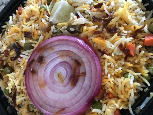 Vegetable biryani at Dosa & Chaat in Gaithersburg