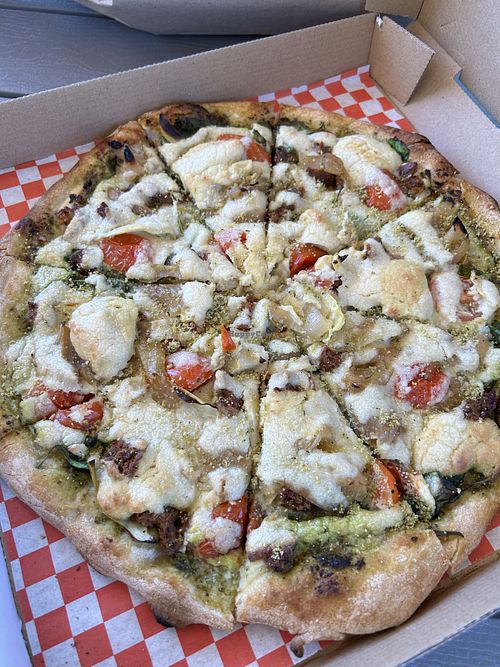 Good Foot pizza…very tasty!   at Pizza Riot in Chico