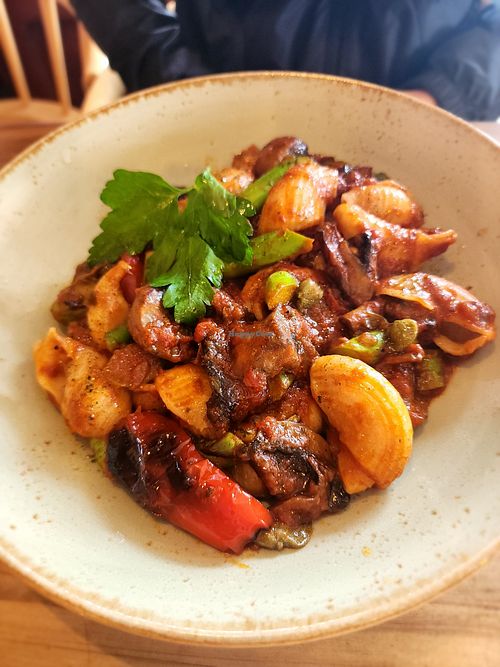 Vegan Pasta at Esplanade in Dunedin