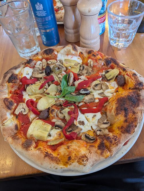 Pizza Vegana at Esplanade in Dunedin
