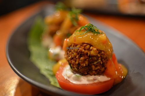 Raw pecan falafel at Yong Green Food in Fitzroy