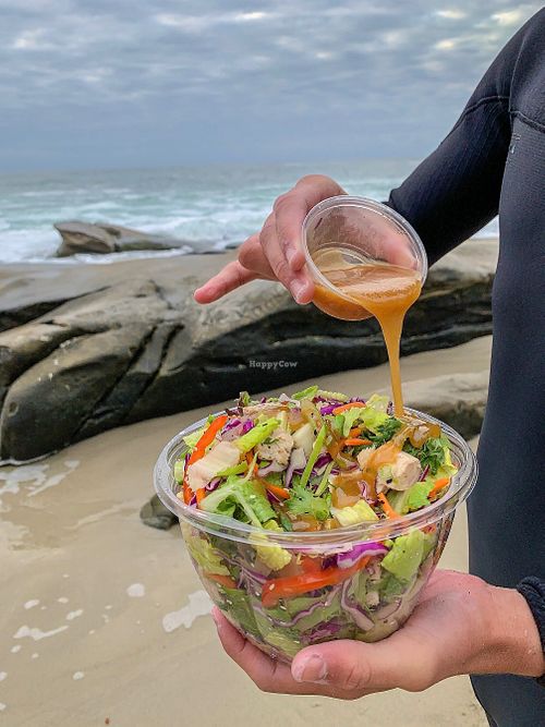 Chinese Chop w/ Miso Ginger Dressing at Mary's Gourmet Salads in La Jolla