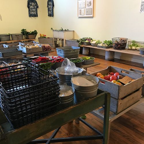 Produce for sale at Chase's Daily in Belfast