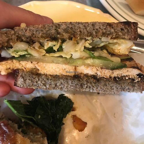 Tofu buckwheat-sourdough sandwich at Chase's Daily in Belfast
