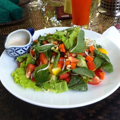 Mixed (green) bean salad ($4) at Peace Cafe in Siem Reap