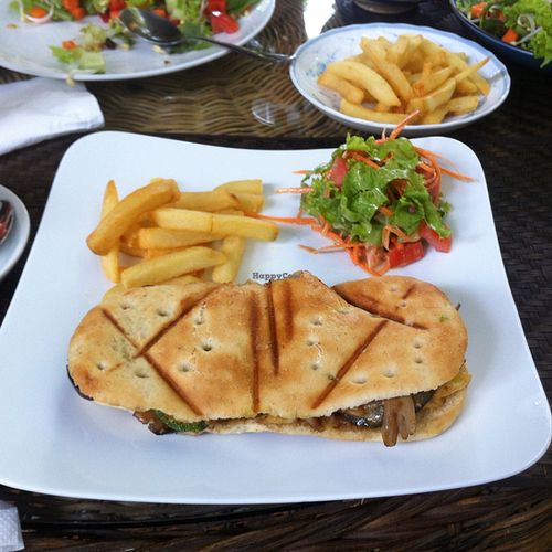 Super deluxe panini ($4) at Peace Cafe in Siem Reap