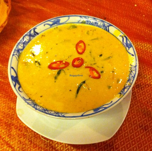 Amok (made in cooking class) at Peace Cafe in Siem Reap