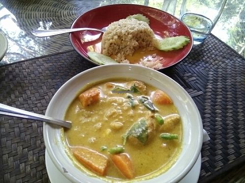 vegetarian amok at Peace Cafe in Siem Reap