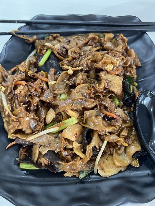 Kway Teow with wok hei  at 3 Treasures 三寶齋 - Bedok in East Singapore